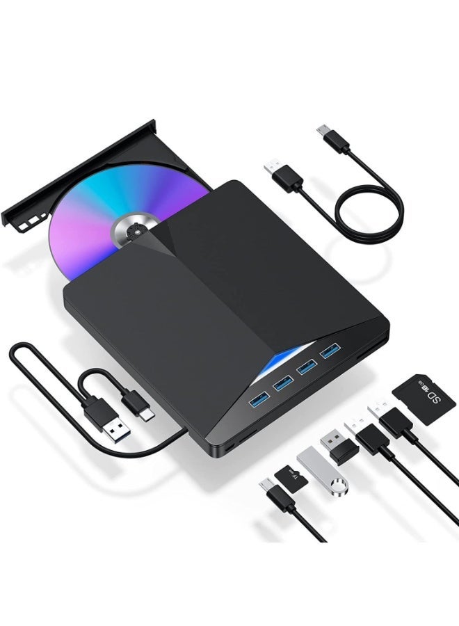 MEDNEST 3.0 External Portable USB Optical Drive DVD/CD 7-in-1 Burner Multi-functional Type-C Universal Computer Connector - Image 1